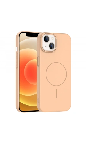Apple iPhone 14 Kılıf M-safe Şarj Özellikli Zore Ruby Sert Kapak