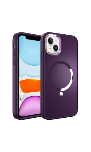 Apple iPhone 14 Kılıf M-safe Wireless Şarj Özellikli Zore Stil Kapak