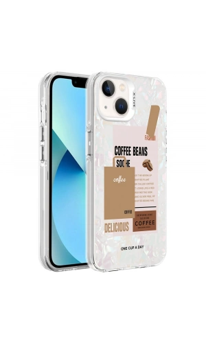 Apple iPhone 14 Kılıf Mermer Desenli Zore Marbello Kapak