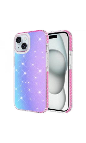 Apple iPhone 14 Kılıf Parlak Renk Geçişli Zore Velle Kapak