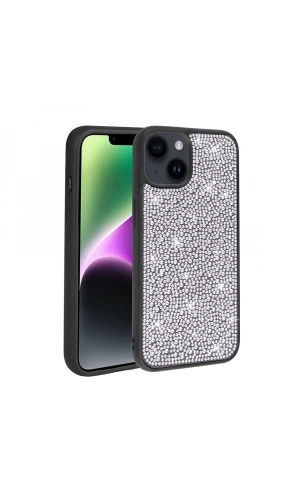 Apple iPhone 14 Kılıf Parlak Taşlı Tasarım Zore Ston Kapak
