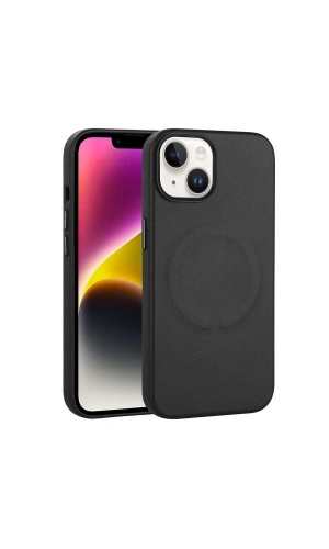 Apple iPhone 14 Kılıf PU Deri M-safe Wireless Şarj Özellikli Zore Derix Kapak