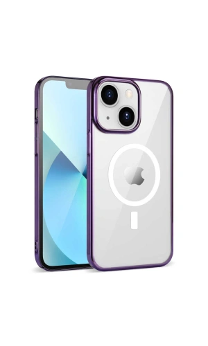 Apple iPhone 14 Kılıf Zore Wireless Şarj Özellikli Pixel M-safe Kapak