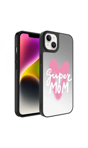Apple iPhone 14 Plus Kılıf Aynalı Desenli Kamera Korumalı Parlak Zore Mirror Kapak