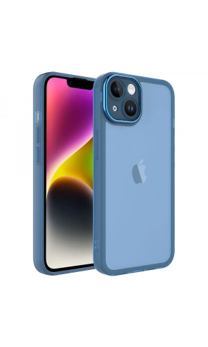 Apple iPhone 14 Plus Kılıf Kamera Korumalı Transparan Zore Post Kapak