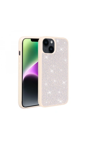 Apple iPhone 14 Plus Kılıf Parlak Taşlı Tasarım Zore Ston Kapak