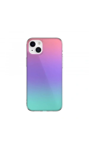 Apple iPhone 14 Plus Kılıf Renk Geçişli Kenarları Şeffaf Tasarımlı Lisanslı Switcheasy Crush Plus Kapak