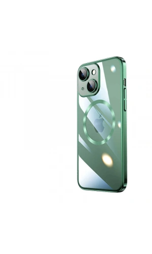 Apple iPhone 14 Plus Kılıf Wireless Şarj Özellikli Sert PC Zore Riksos M-safe Kapak