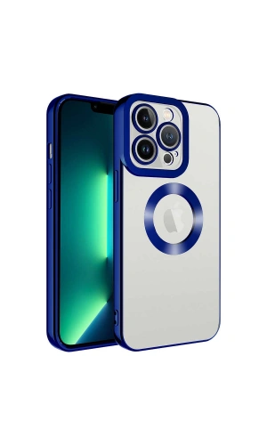 Apple iPhone 14 Pro Kılıf Kamera Korumalı Logo Gösteren Zore Omega Kapak