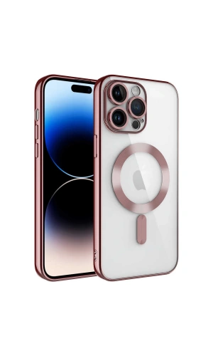 Apple iPhone 14 Pro Kılıf Kamera Korumalı M-safe Wireless Şarj Özellikli Zore Demre Kapak