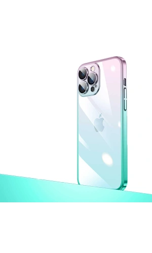 Apple iPhone 14 Pro Kılıf Parlak Renk Geçişli Kamera Korumalı Zore Senkron Kapak