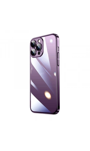 Apple iPhone 14 Pro Kılıf Sert PC Renkli Çerçeveli Zore Riksos Kapak