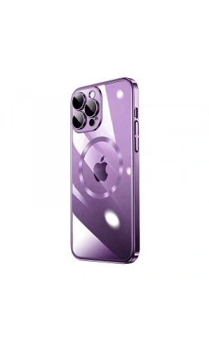 Apple iPhone 14 Pro Kılıf Wireless Şarj Özellikli Sert PC Zore Riksos M-safe Kapak