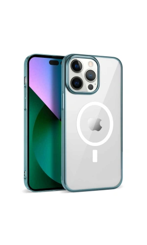 Apple iPhone 14 Pro Kılıf Zore Wireless Şarj Özellikli Pixel M-safe Kapak