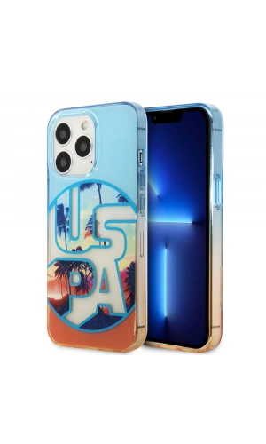 Apple iPhone 14 Pro Max Case U.S. Polo Assn. Color Leaf Printed Design Cover