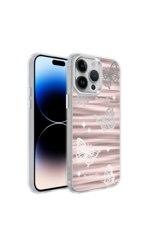 Apple iPhone 14 Pro Max Kılıf Airbagli Parlak Tasarımlı Zore Mimbo Kapak