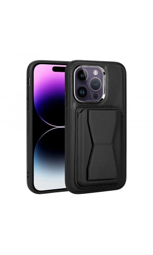 Apple iPhone 14 Pro Max Kılıf Kartlıklı Standlı ​Pu Deri Zore Memo Kapak