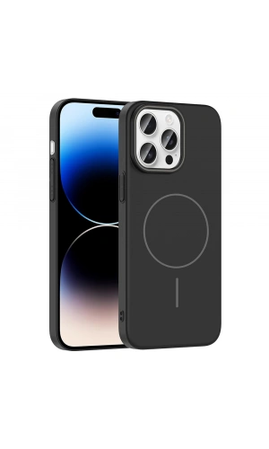 Apple iPhone 14 Pro Max Kılıf M-safe Şarj Özellikli Zore Ruby Sert Kapak