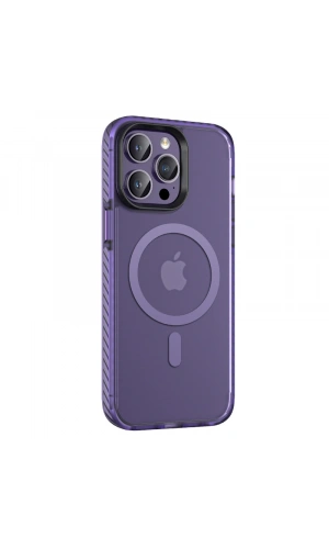 Apple iPhone 14 Pro Max Kılıf Mat Arka Yüzey Wireless Şarj Özellikli Zore Locik Kapak