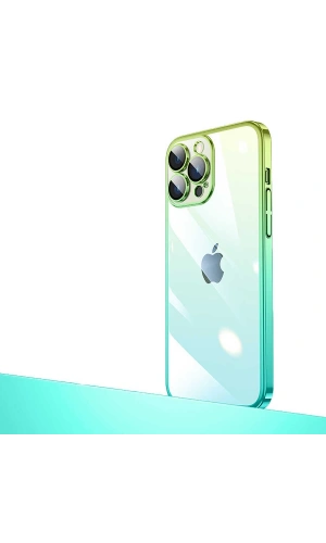Apple iPhone 14 Pro Max Kılıf Parlak Renk Geçişli Kamera Korumalı Zore Senkron Kapak