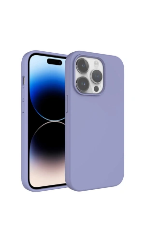 Apple iPhone 14 Pro Max Kılıf Sıvı Teknolojili Silinebilir Sert Zore Kivi Kapak