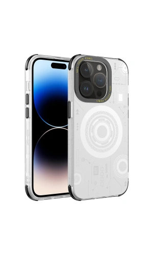 Apple iPhone 14 Pro Max Kılıf Zore Wireless Şarj Özellikli Desenli Hot Kapak