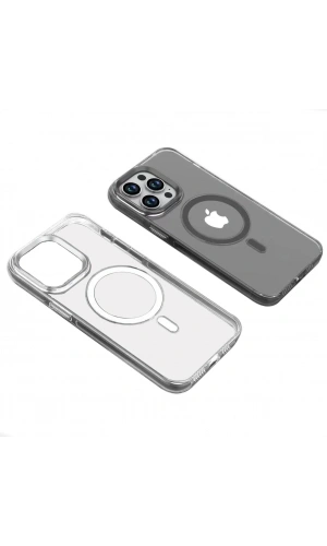 Apple iPhone 14 Pro Max Kılıf Zore Wireless Şarj Özellikli Şeffaf Efsane Kapak
