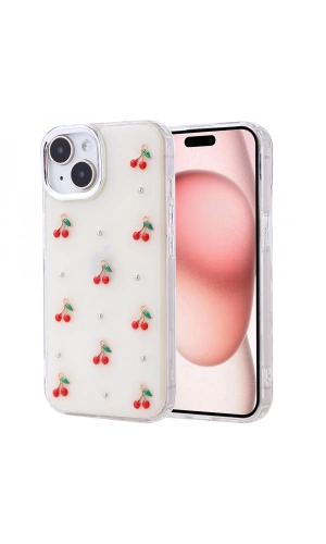 Apple iPhone 15 Kılıf Airbag Tasarımlı Simli Şeffaf Zore Kutup Kapak