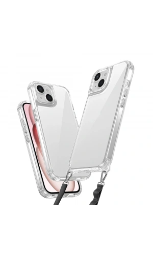 Apple iPhone 15 Kılıf Airbagli Takılabilir Askı Aparatlı Zore Snap Silikon Kapak