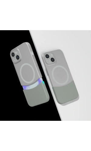 Apple iPhone 15 Kılıf M-Safe Şarj Özellikli Mıknatıslı Zore Duble Kapak