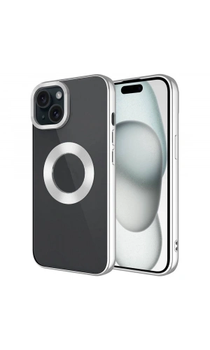 Apple iPhone 15 Kılıf Tek Kamera Çerçeveli Logo Gösteren Zore Omega Kapak