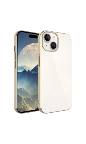Apple iPhone 15 Plus Kılıf Sert PC Renkli Çerçeveli Zore Riksos Kapak