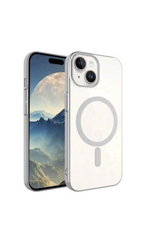 Apple iPhone 15 Plus Kılıf Zore Wireless Şarj Özellikli Pixel M-safe Kapak