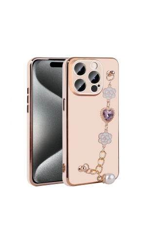 Apple iPhone 15 Pro Kılıf El Tutamaçlı Kamera Korumalı Zore Taka Silikon Kapak