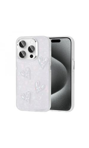 Apple iPhone 15 Pro Kılıf Kabartma Figürlü Parlak Zore Eralli Silikon Kapak