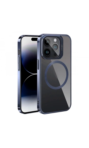 Apple iPhone 15 Pro Kılıf M-safe Şarj Özellikli Standlı Zore Klon Kapak