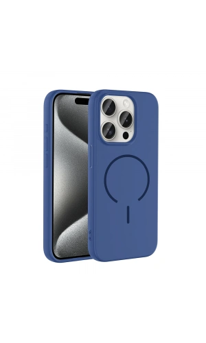 Apple iPhone 15 Pro Kılıf M-safe Şarj Özellikli Zore Meta Kapak