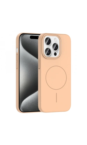 Apple iPhone 15 Pro Kılıf M-safe Şarj Özellikli Zore Ruby Sert Kapak