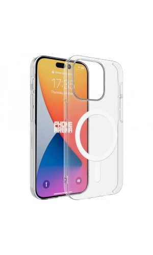 Apple iPhone 15 Pro Kılıf Zore M-safe Şarj Özellikli Şeffaf Tek Kamera Çerçeveli Porto Kapak
