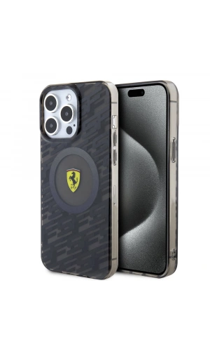 Apple iPhone 15 Pro Max Kılıf Ferrari Orjinal Lisanslı M-safe Şarj Özellikli Multi SF Kapak