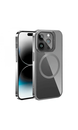 Apple iPhone 15 Pro Max Kılıf M-safe Şarj Özellikli Standlı Zore Klon Kapak