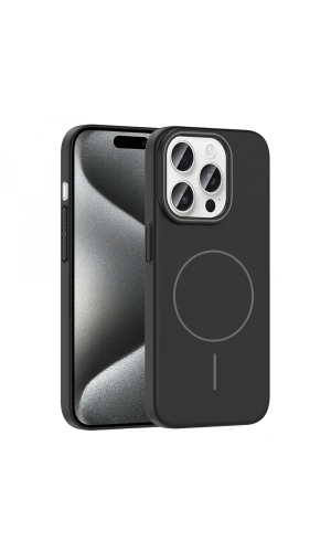 Apple iPhone 15 Pro Max Kılıf M-safe Şarj Özellikli Zore Ruby Sert Kapak