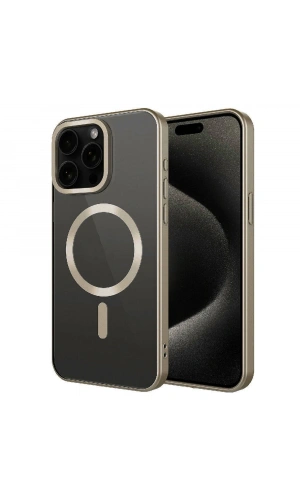 Apple iPhone 15 Pro Max Kılıf Mat Tasarımlı M-safe Wireless Şarj Özellikli Zore Mat Setro Kapak