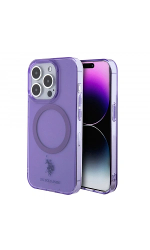 Apple iPhone 15 Pro Max Kılıf U.S. Polo Assn. Orjinal Lisanslı M-safe Şarj Özellikli Transparan Tasarım Kapak