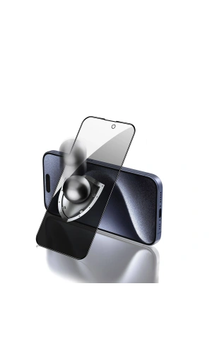 Apple iPhone 15 Pro Max Zore Rika Premium Privacy Temperli Cam Ekran Koruyucu