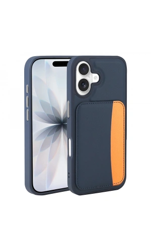 Apple iPhone 16 Kılıf Kartlıklı Zore X-Kart Silikon Kapak