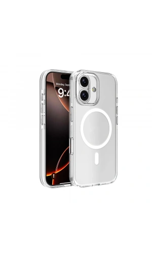 Apple iPhone 16 Kılıf M-safe Şarj Özellikli Kamera Korumalı Zore Kripto Kapak