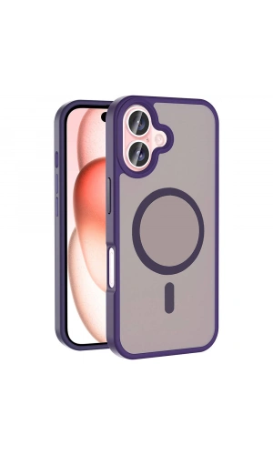 Apple iPhone 16 Kılıf M-safe Şarj Özellikli Mat Arka Yüzey Zore Sio Kapak