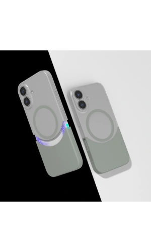 Apple iPhone 16 Kılıf M-Safe Şarj Özellikli Mıknatıslı Zore Duble Kapak