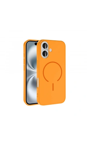 Apple iPhone 16 Kılıf M-safe Şarj Özellikli Zore Meta Kapak